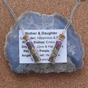MOTHER & DAUGHTER Spell Bottle Necklace Set of 2 - Manifest Magic Spell Reiki